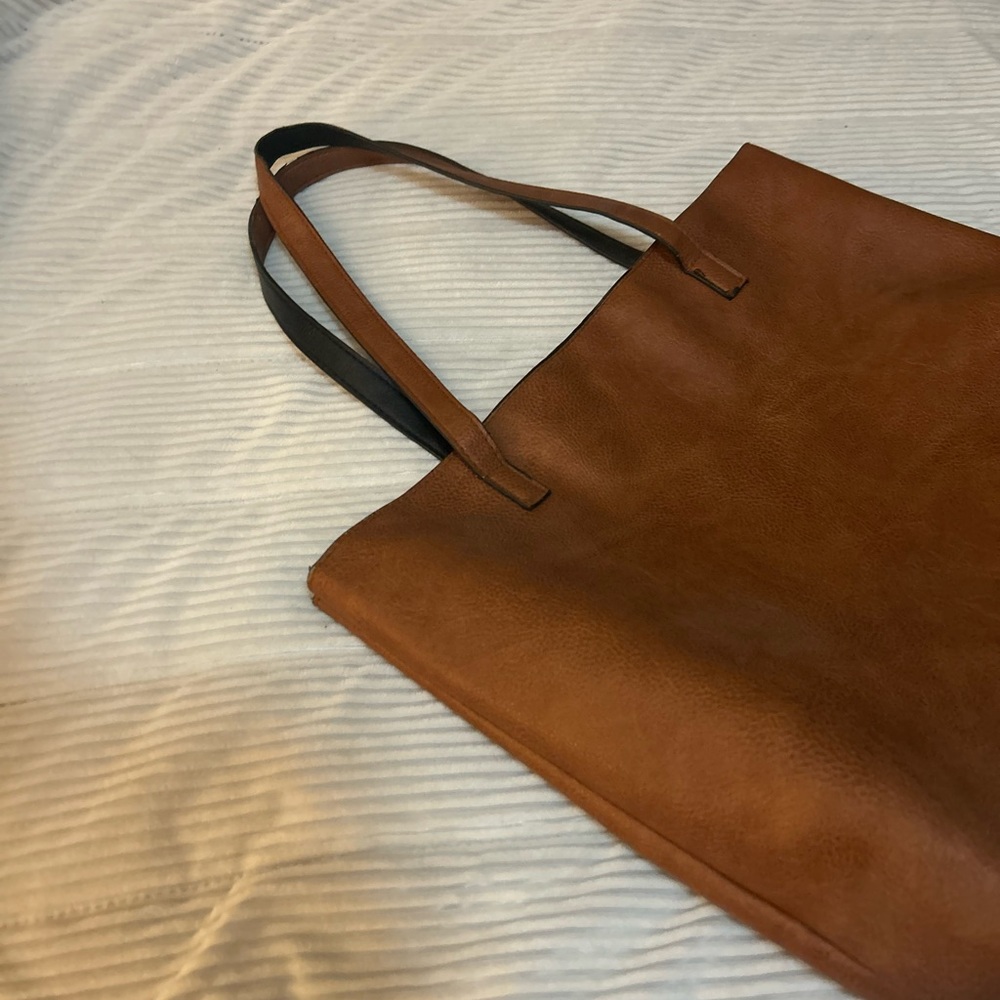 Brown Leather Tote Bag